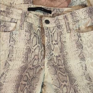 COPY - Mint snakeskin Joe’s Jeans